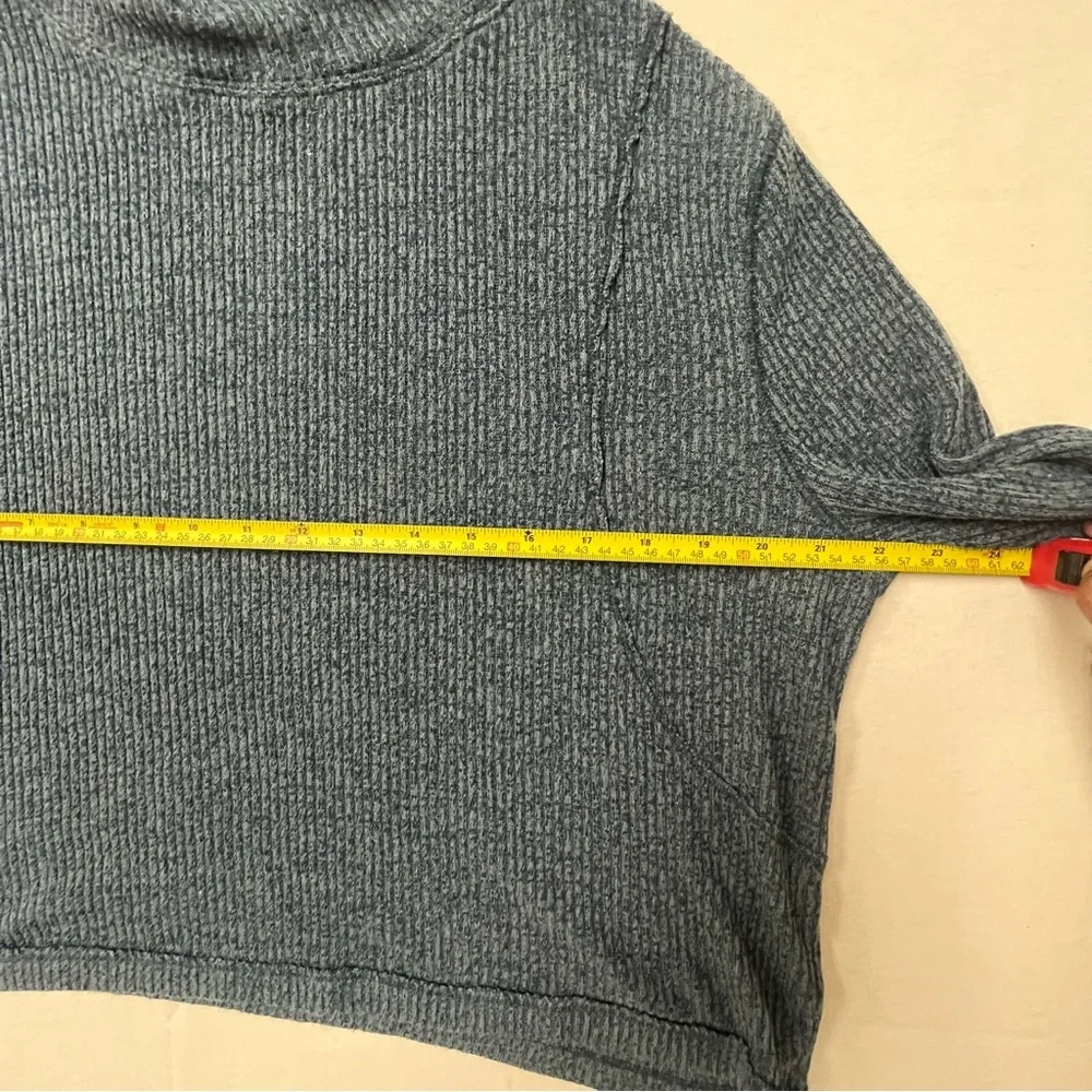 Free People Oversized 3/4 Sleeve Cozy Sweater Top Size Large